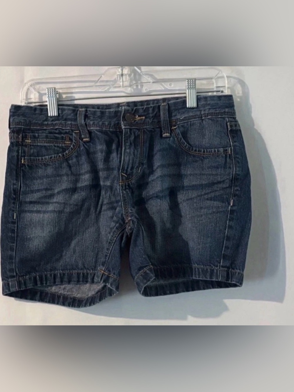 Old Navy Dark Blue Denim Shorts - Ultra Blues Relaxed Fit size 6